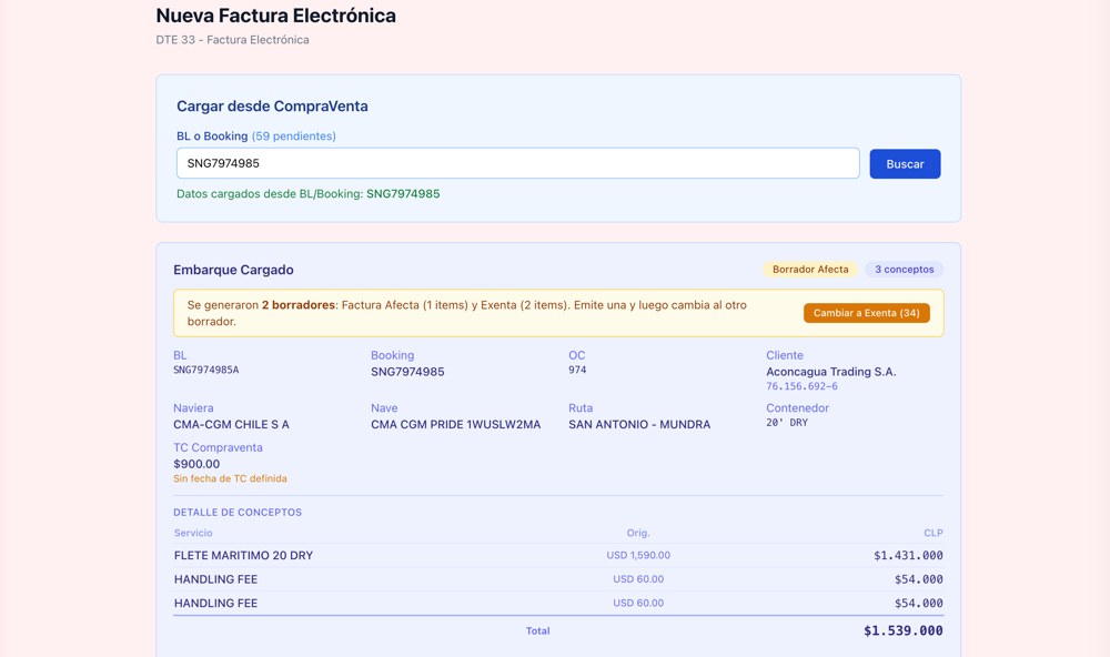 Facturación electrónica integrada con SimpleAPI